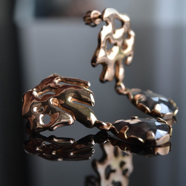 MONSTERA DIAMONDS rose gold 